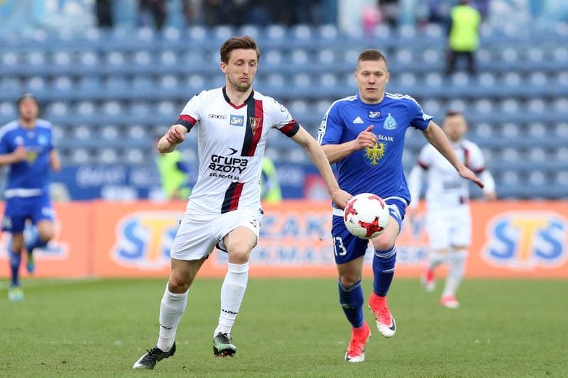 Football. Lotto Ekstraklasa. Ruch Chorzow - Pogon Szczecin. 15.04.2017