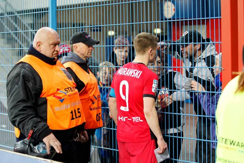 Football. Lotto Ekstraklasa. Piast Gliwice - Jagiellonia Bialystok. 22.04.2017