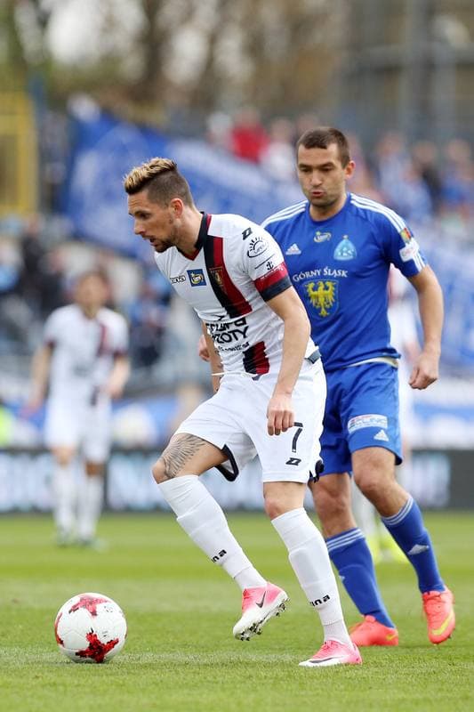 Football. Lotto Ekstraklasa. Ruch Chorzow - Pogon Szczecin. 15.04.2017