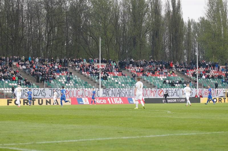 Football. Nice I Liga. Zaglebie Sosnowiec - Podbeskidzie Bielsko-Biala. 15.04.2017