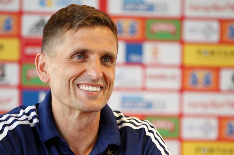 Football. Gornik Zabrze. Press Conference. 06.06.2017