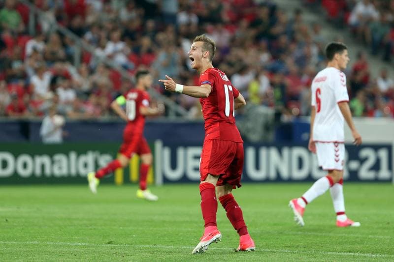 Football. UEFA European U21 Championship. Czech Republic - Denmark. 24.06.2017