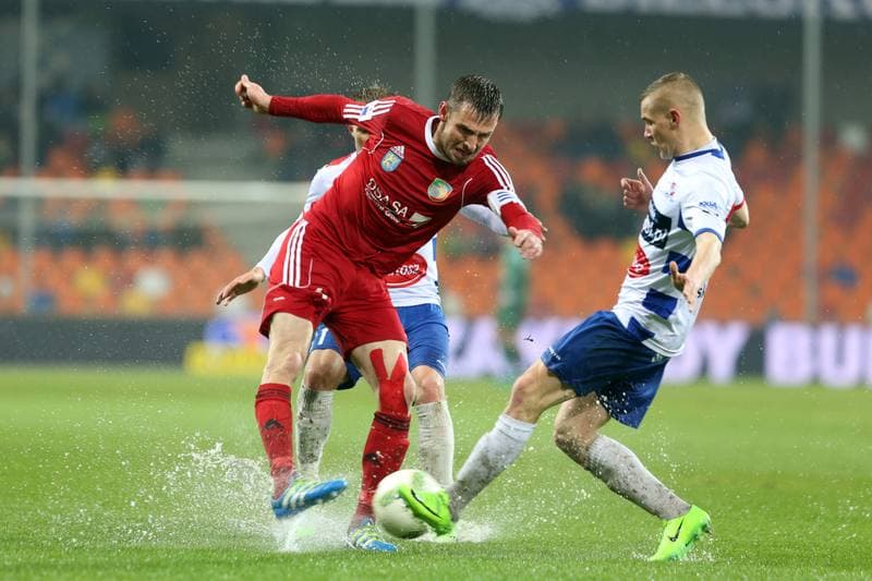 Football. Nice I Liga. Podbeskidzie Bielsko-Biala - Miedz Legnica. 28.04.2017