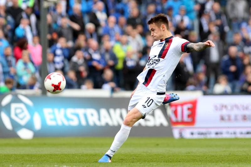 Football. Lotto Ekstraklasa. Ruch Chorzow - Pogon Szczecin. 15.04.2017