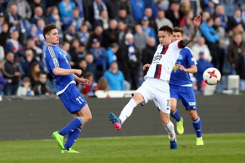 Football. Lotto Ekstraklasa. Ruch Chorzow - Pogon Szczecin. 15.04.2017