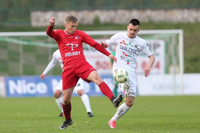Football. Nice I Liga. Zaglebie Sosnowiec - Wisla Pulawy. 29.04.2017