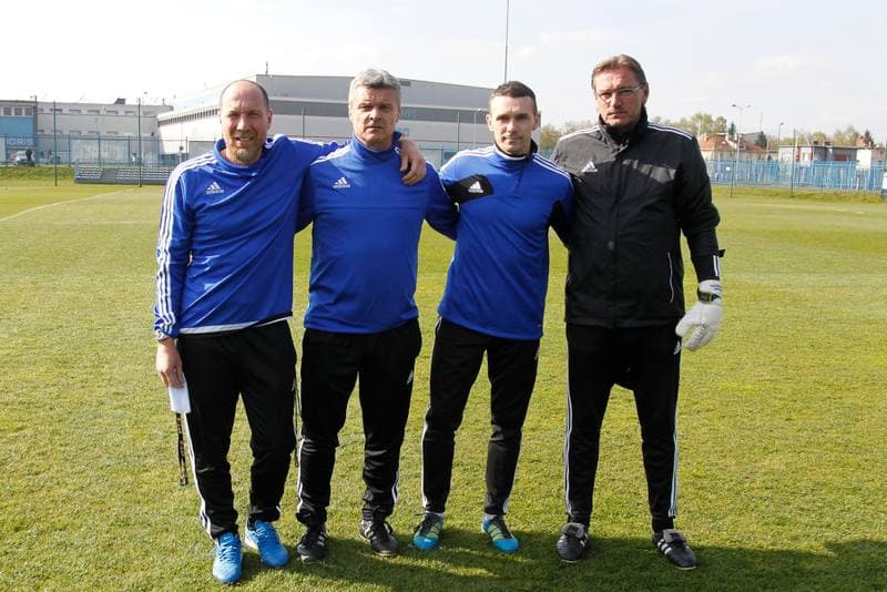 Football. Ruch Chorzow. Training. 24.04.2017