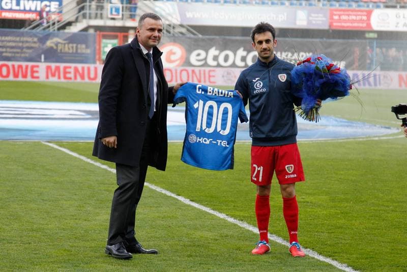 Football. Lotto Ekstraklasa. Piast Gliwice - Jagiellonia Bialystok. 22.04.2017