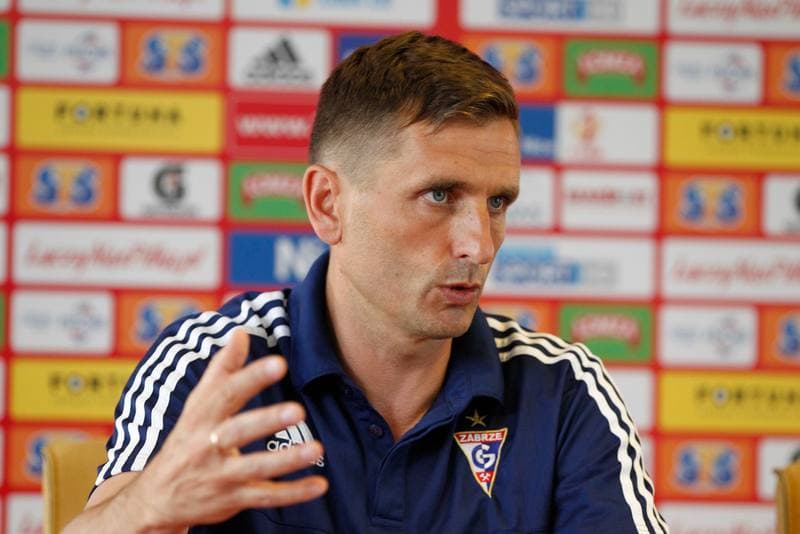 Football. Gornik Zabrze. Press Conference. 06.06.2017