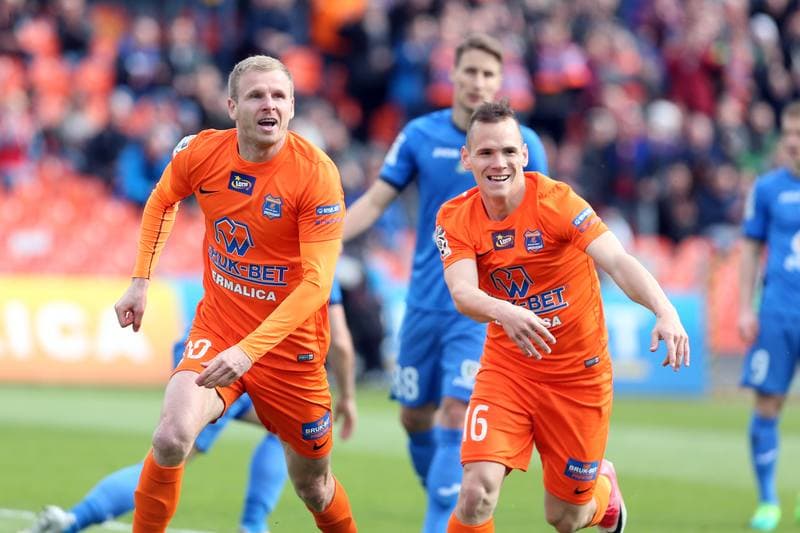 Football. Lotto Ekstraklasa. Bruk-Bet Termalica Nieciecza - Piast Gliwice. 17.04.2017