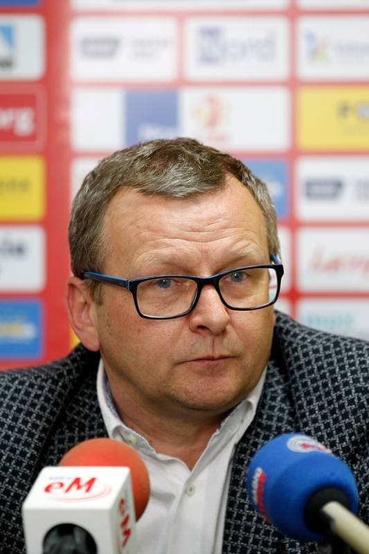 Football. GKS Katowice. Press Conference. 14.06.2017