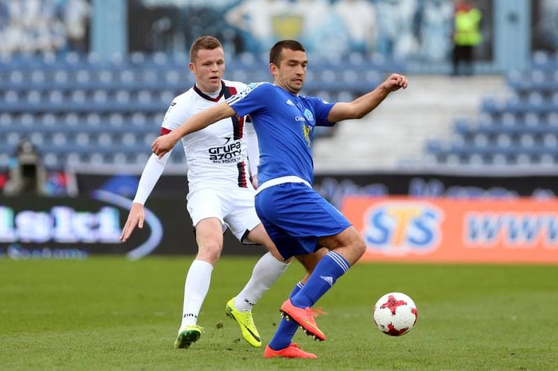 Football. Lotto Ekstraklasa. Ruch Chorzow - Pogon Szczecin. 15.04.2017