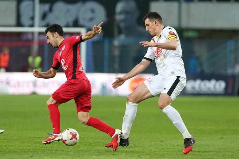 Football. Lotto Ekstraklasa. Piast Gliwice - Jagiellonia Bialystok. 22.04.2017