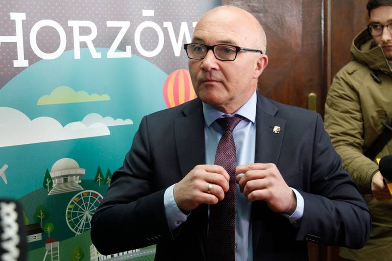 Football. Ruch Chorzow. Press Conference. 19.04.2017