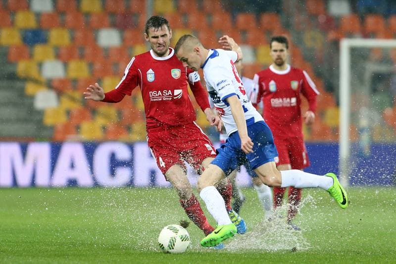 Football. Nice I Liga. Podbeskidzie Bielsko-Biala - Miedz Legnica. 28.04.2017