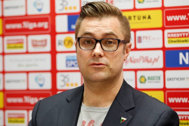 Football. GKS Tychy. Press Conference. 25.04.2017