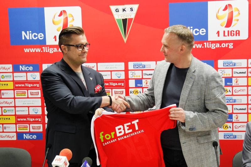 Football. GKS Tychy. Press Conference. 25.04.2017