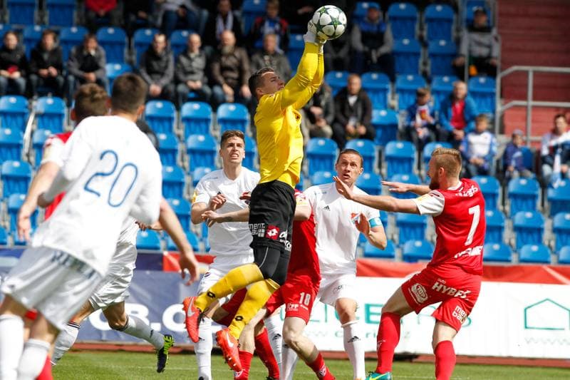 Football. Fortuna Narodni Liga. Banik Ostrava - FK Pardubice. 16.04.2017