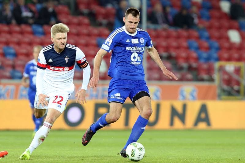 Football. Nice I Liga. Gornik Zabrze - Wigry Suwalki. 21.04.2017