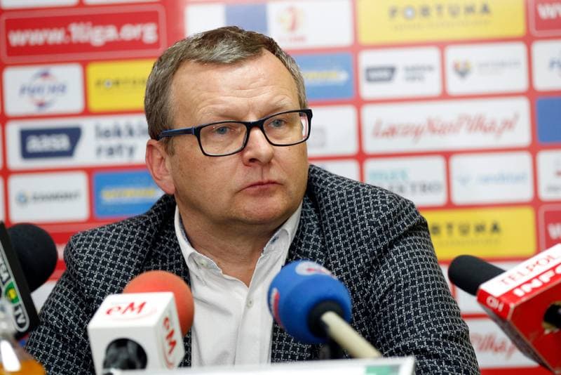Football. GKS Katowice. Press Conference. 14.06.2017