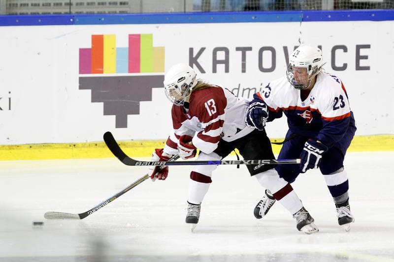 Ice Hockey. Women's World Championship. Slovakia - Latvia. 14.04.2017