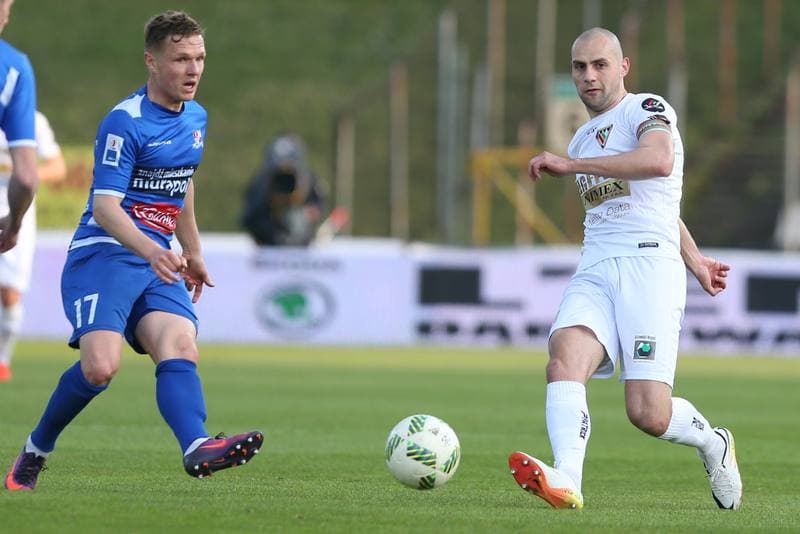 Football. Nice I Liga. Zaglebie Sosnowiec - Podbeskidzie Bielsko-Biala. 15.04.2017