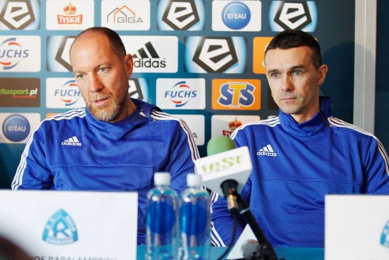 Football. Ruch Chorzow. Press Conference. 24.04.2017