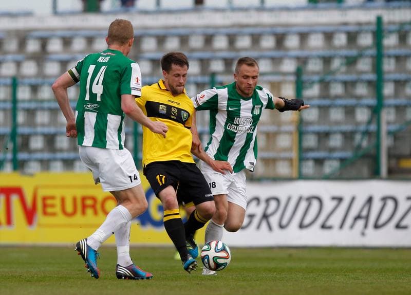 Football. I Liga. Olimpia Grudziadz - GKS Katowice. 17.05.2014