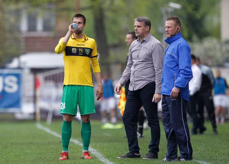 Football. I Liga. Dolcan Zabki - GKS Katowice. 23.04.2014