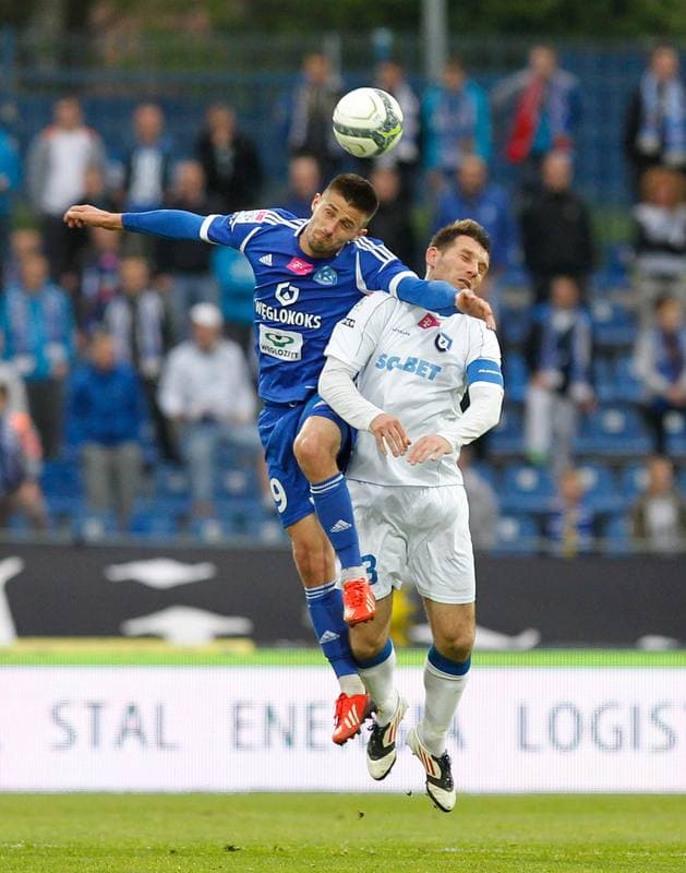 Football. T-Mobile Ekstraklasa. Ruch Chorzow - Zawisza Bydgoszcz. 11.05.2014