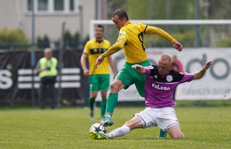 Football. I Liga. Dolcan Zabki - GKS Katowice. 23.04.2014
