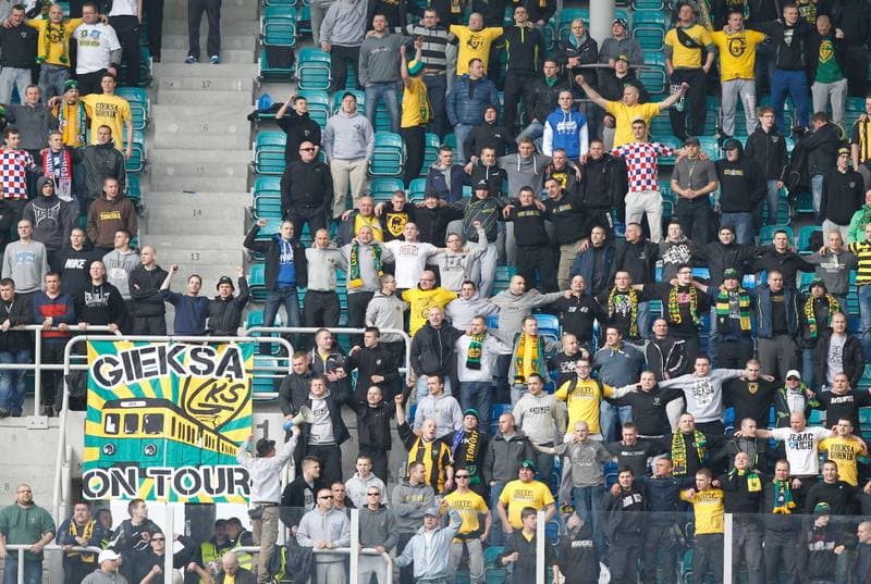 Football. IV Liga. GKS II Katowice - Iskra Pszczyna. 18.04.2014