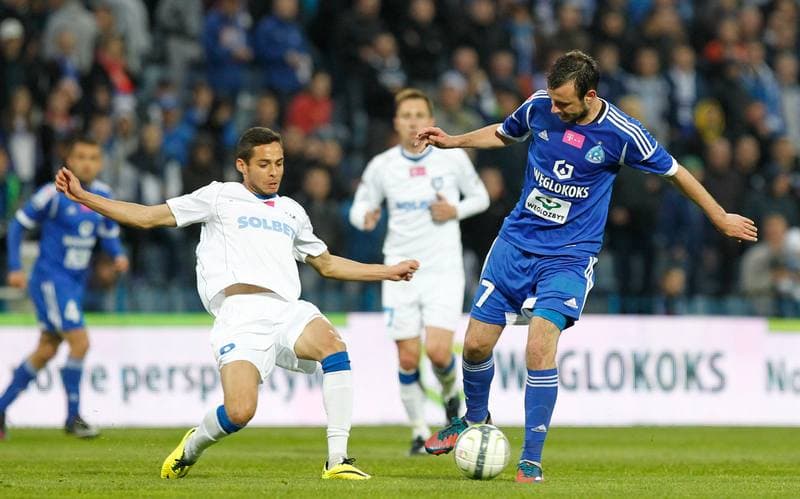 Football. T-Mobile Ekstraklasa. Ruch Chorzow - Zawisza Bydgoszcz. 11.05.2014