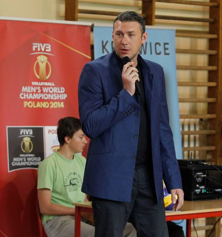 Volleyball. Promotion of World Championship. Meeting with Marcin Prus. 12.05.2014