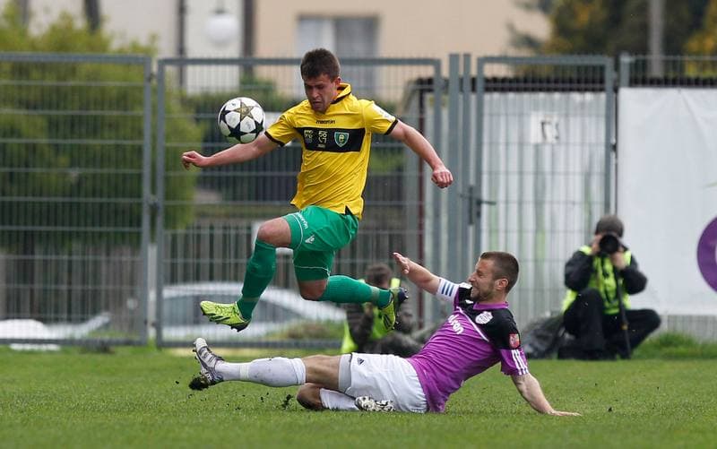 Football. I Liga. Dolcan Zabki - GKS Katowice. 23.04.2014