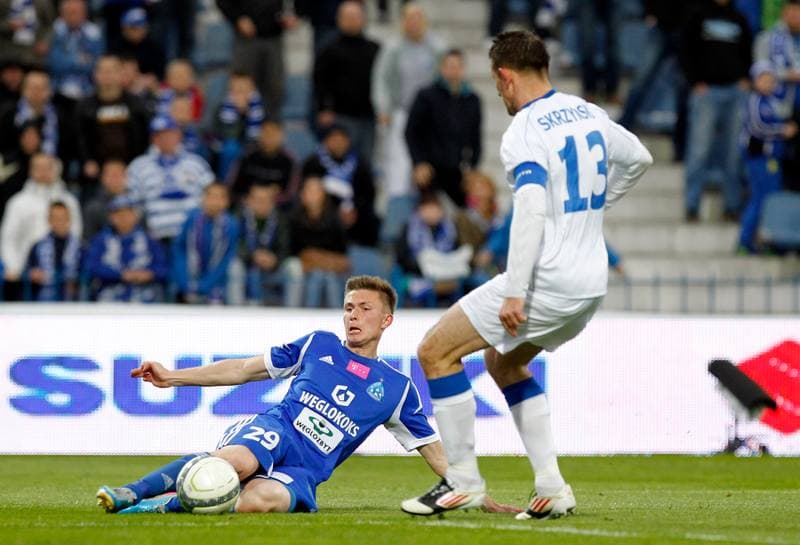 Football. T-Mobile Ekstraklasa. Ruch Chorzow - Zawisza Bydgoszcz. 11.05.2014