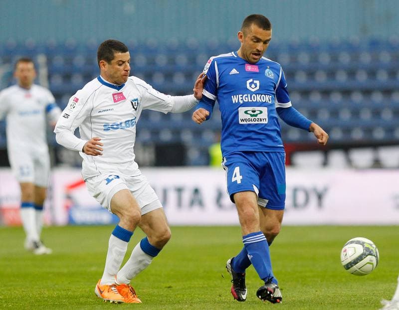 Football. T-Mobile Ekstraklasa. Ruch Chorzow - Zawisza Bydgoszcz. 11.05.2014