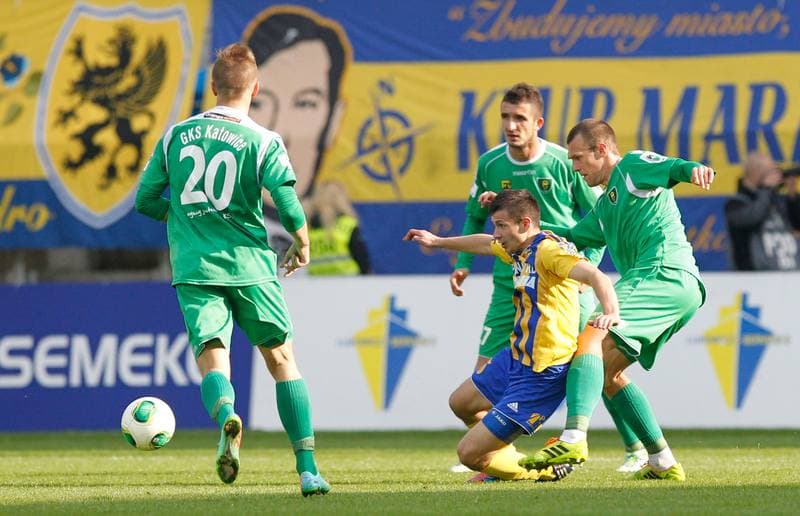 Football. IV Liga. GKS II Katowice - Iskra Pszczyna. 18.04.2014