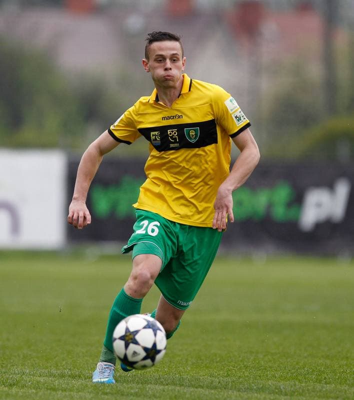 Football. I Liga. Dolcan Zabki - GKS Katowice. 23.04.2014