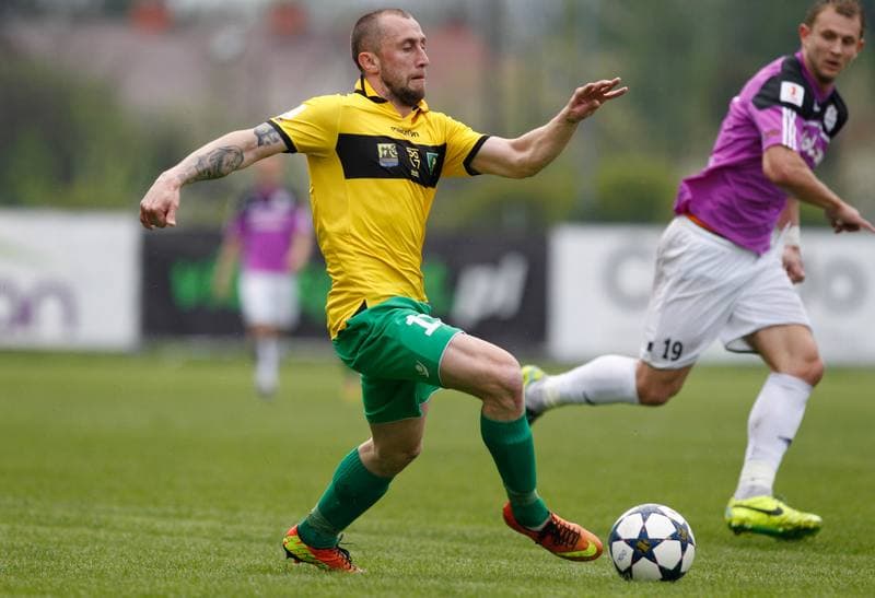 Football. I Liga. Dolcan Zabki - GKS Katowice. 23.04.2014