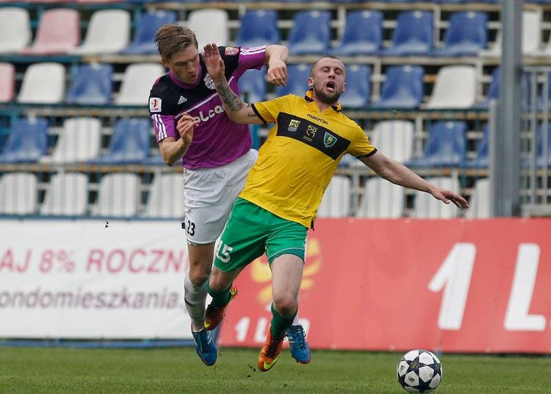 Football. I Liga. Dolcan Zabki - GKS Katowice. 23.04.2014