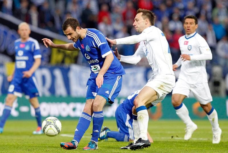 Football. T-Mobile Ekstraklasa. Ruch Chorzow - Zawisza Bydgoszcz. 11.05.2014