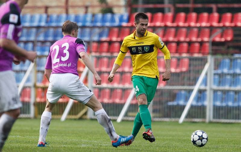 Football. I Liga. Dolcan Zabki - GKS Katowice. 23.04.2014