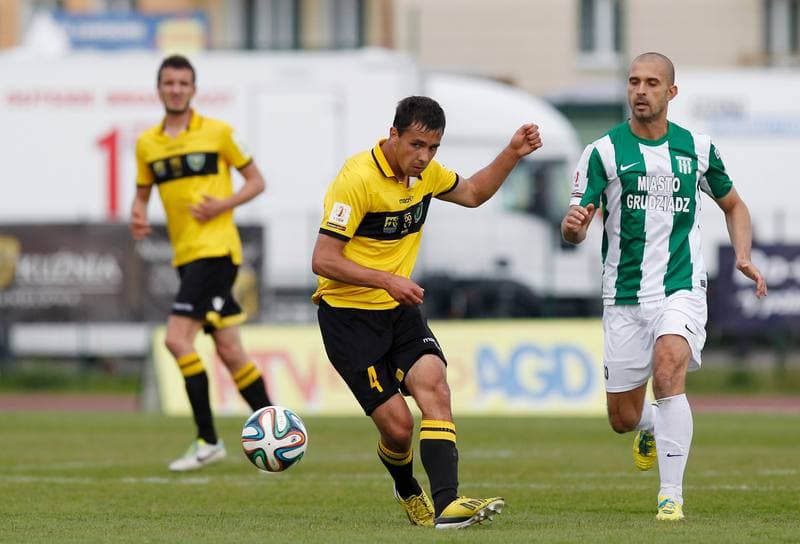 Football. I Liga. Olimpia Grudziadz - GKS Katowice. 17.05.2014