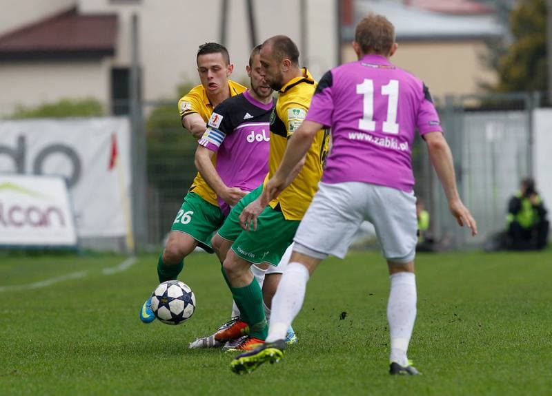Football. I Liga. Dolcan Zabki - GKS Katowice. 23.04.2014