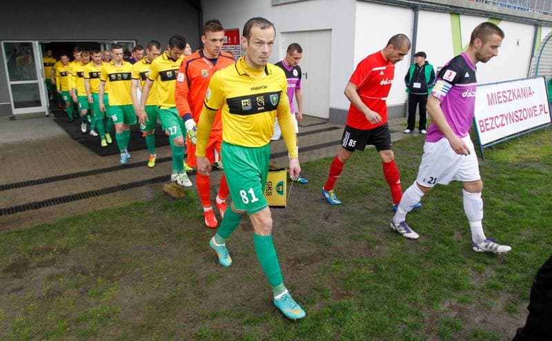 Football. I Liga. Dolcan Zabki - GKS Katowice. 23.04.2014