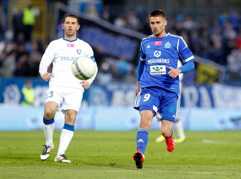 Football. T-Mobile Ekstraklasa. Ruch Chorzow - Zawisza Bydgoszcz. 11.05.2014