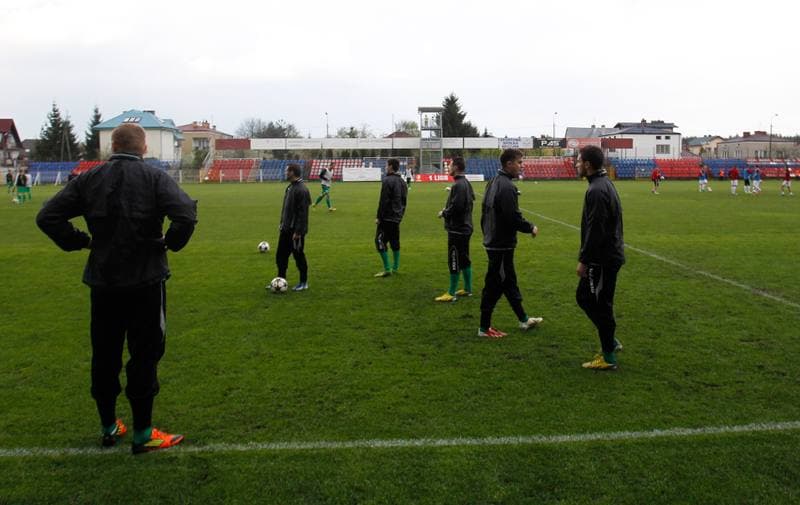 Football. I Liga. Dolcan Zabki - GKS Katowice. 23.04.2014