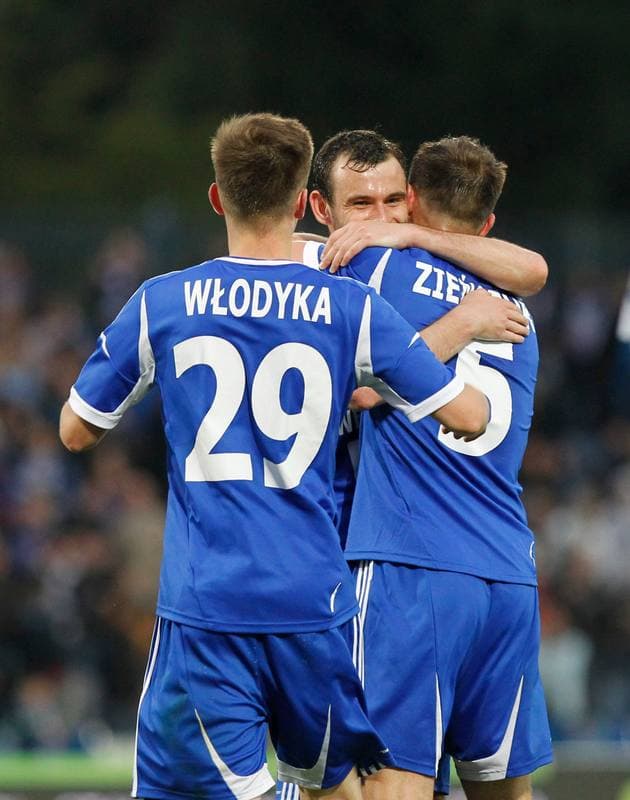 Football. T-Mobile Ekstraklasa. Ruch Chorzow - Zawisza Bydgoszcz. 11.05.2014