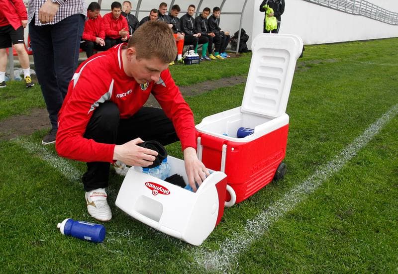 Football. I Liga. Dolcan Zabki - GKS Katowice. 23.04.2014